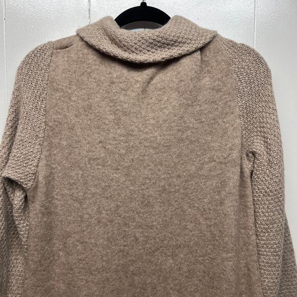 Chiaramente Wool Blend Full Zip Women's Brown Cardigan Size Large Soft Cozy - Picture 8 of 13